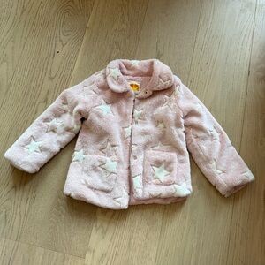 C&C California Light Pink Star Puffer Jacket